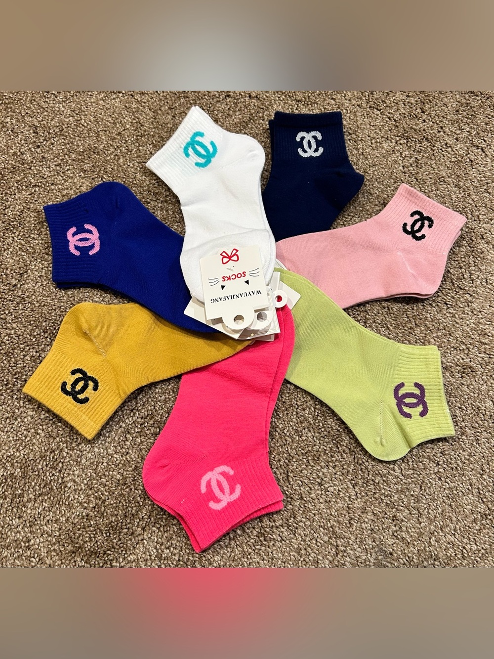 Fashion CC Logo Ankle Socks - Choose 1